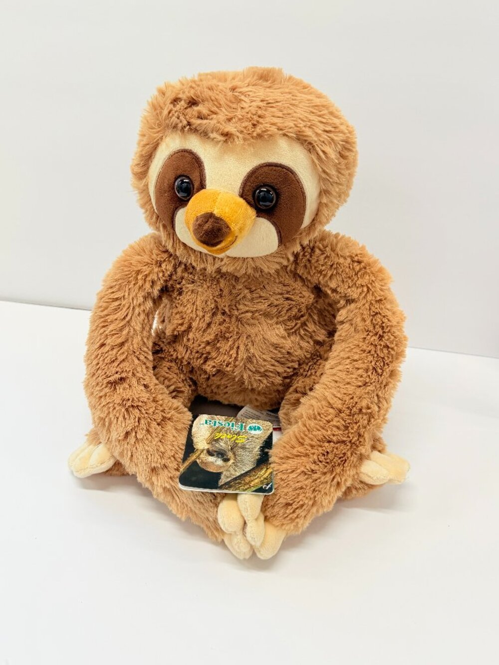 Fiesta Plush Brown Sloth Hanging Stuffed Animal Toy New With Tags
